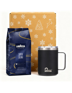 Zestaw świąteczny kawa ziarnista Lavazza Super Crema...