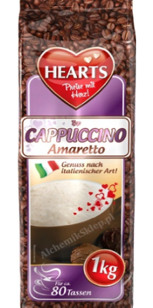 HEARTS Cappuccino Amaretto 1kg rozpuszczalne