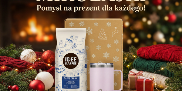 Gorący prezent na Mikołajki: kawa + kubek termiczny