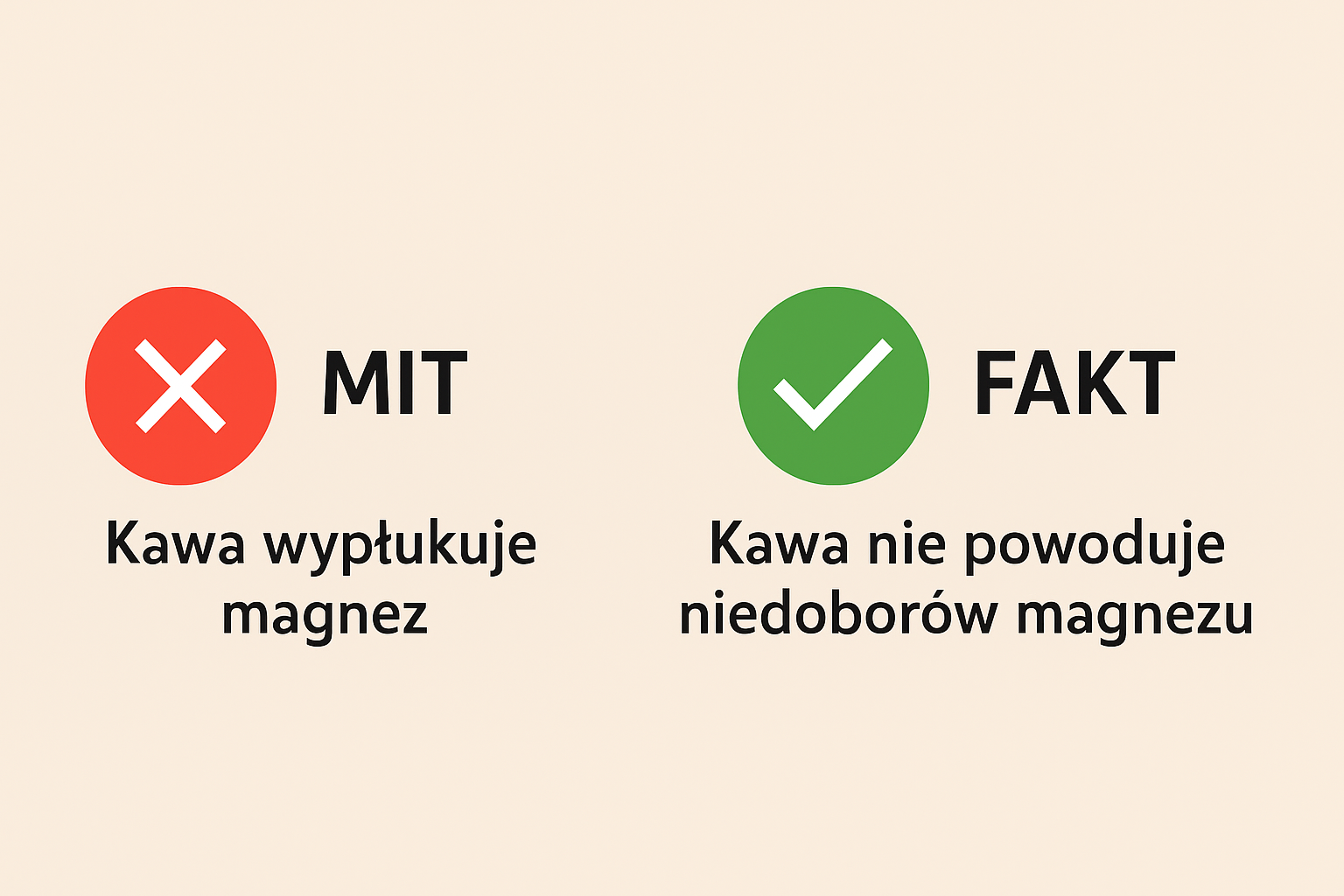 Czy kawa wypłukuje magnez? Fakty i mity